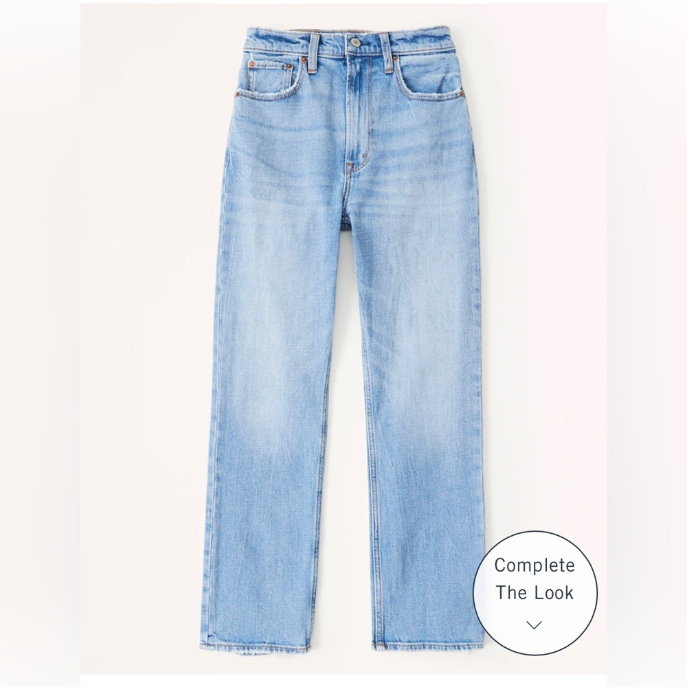 Abercrombie and Fitch ankle straight ultra high rise jeans 26